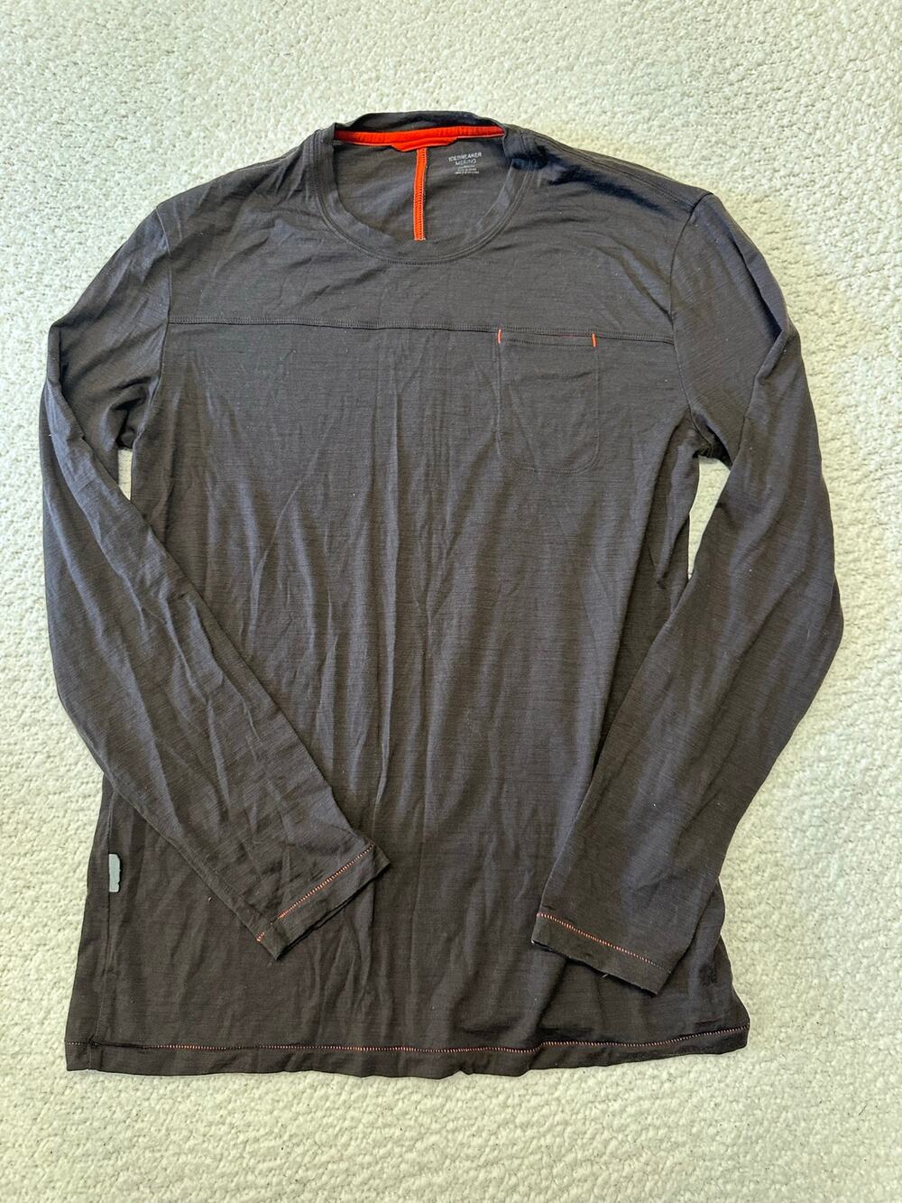 Icebreaker Mens Long Sleeve Merino Baselayer Shirt Medium *Read Description*